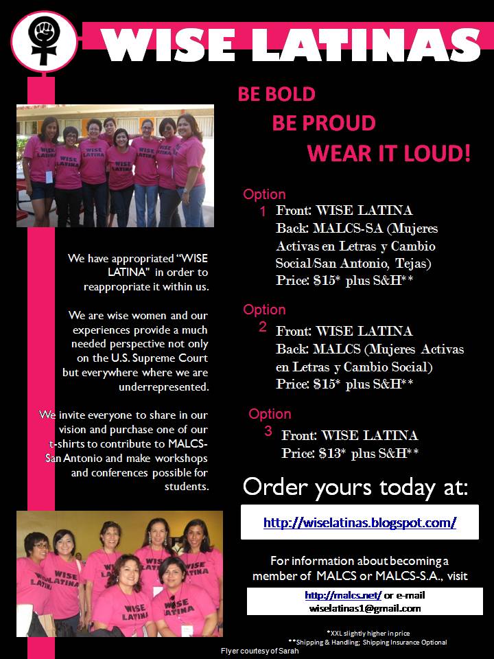 Click to order a Wise Latina t-shirt